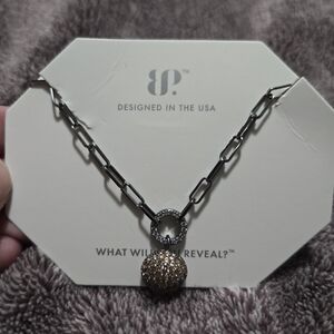 BP Black Chain Necklace with Gold Pendant